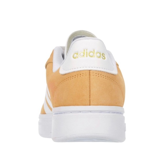 Adidas Grand Court Alpha Cloudfoam Retro Women's Low Top Shoes Sneaker Yellow - Picture 5 of 5